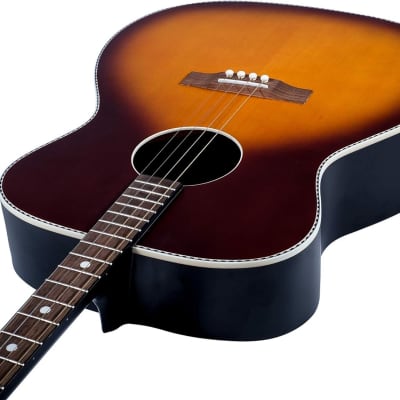 Recording King 4 String Acoustic Guitar, Right, Tobacco Sunburst (ROST-7-TS) image 3