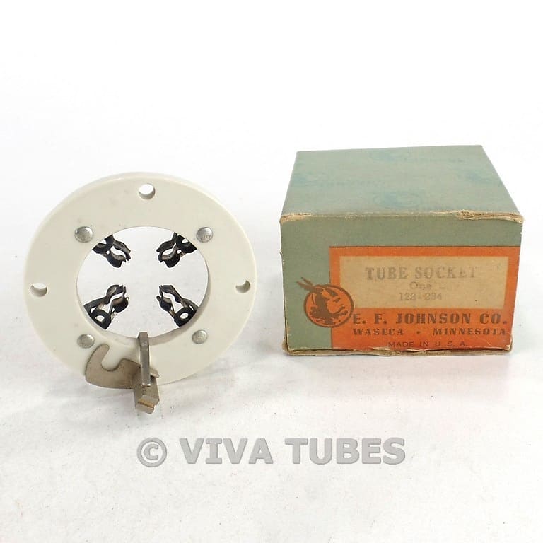 NOS NIB Vintage E.F. Johnson Catalog No. 122234 4Pin Super Reverb