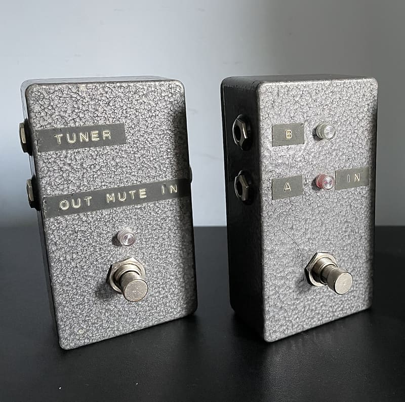 Pete Cornish A/B, tuner mute pedals 1990s Grey image 1