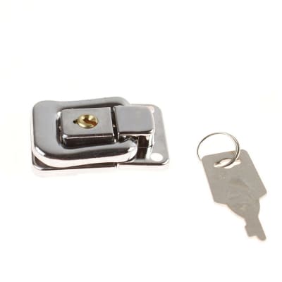 Immagine Drawbolt Closure Latch for Guitar Case or luggage with lock ,Chrome 6443B 48mm - 3