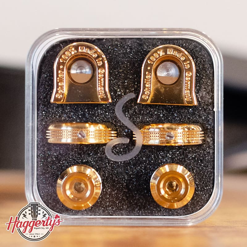 Schaller S Locks - Guitar Strap Locks - Gold