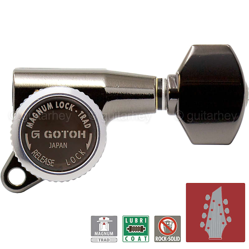 NEW Gotoh SG381-07 L4+R3 MGT Locking Tuners 7-String Small