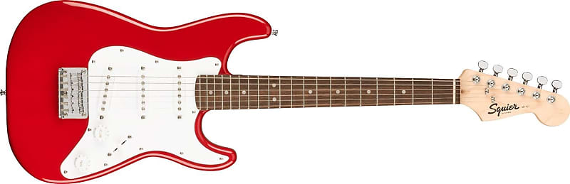 Squier Mini Stratocaster Electric Guitar, Dakota Red, Laurel Fingerboard image 1