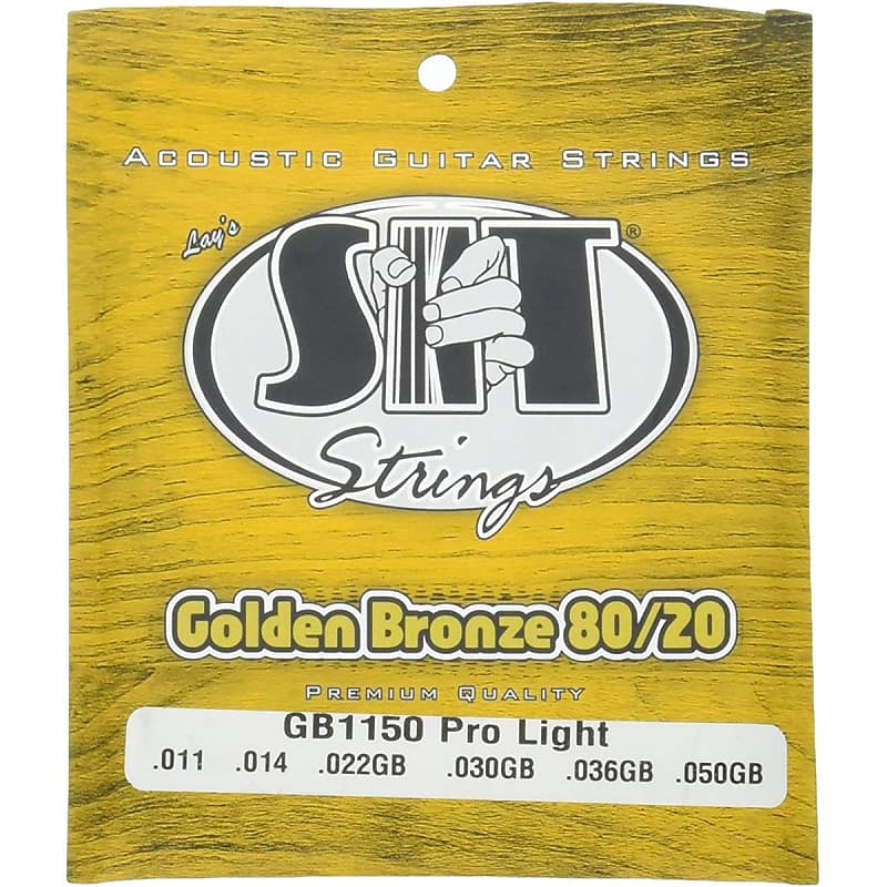 SIT 80/20 Gold Bronze Acoustic String Set, Pro Light image 1