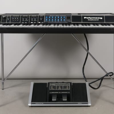 Moog Polymoog Keyboard model 280a + Polypedal Controller + stand + case + manual (serviced) image 5