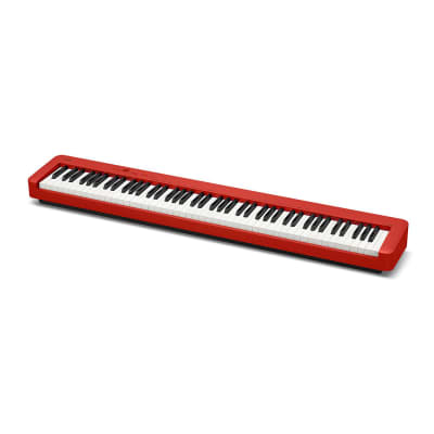 Casio CDP-S160 88-Key Digital Piano Keyboard with Scaled Hammer Action, Red