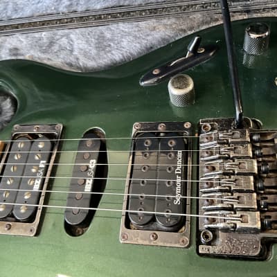 Ibanez 540SJM (jade metallic) solid body electric guitar made in Japan April 1992 in very good condition with original Ibanez prestige deluxe hard case with owners manual included. image 6
