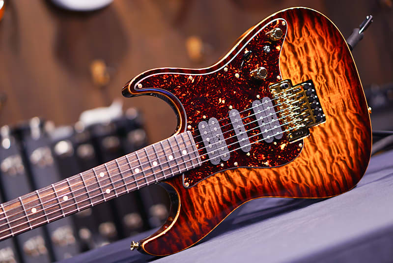 Tom Anderson Drop top classic 2023 - tiger eye burst | Reverb