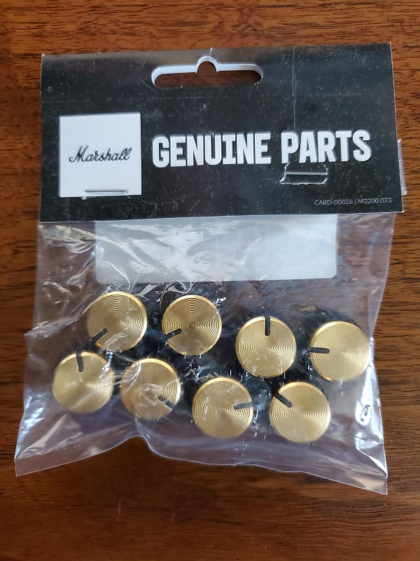 Marshall Amp Knobs 2525H, 2555X, 90060 Gold and Black Reverb