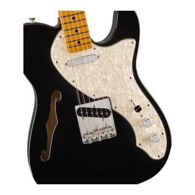 Fender Vintera II 60s Telecaster Thinline - Black w/ Maple FB image 4