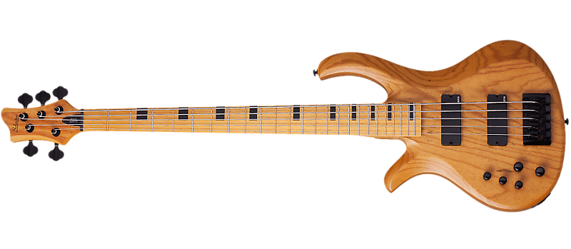 Schecter Session Riot-5 Left-Handed Electric Bass in Aged Natural Finish image 1