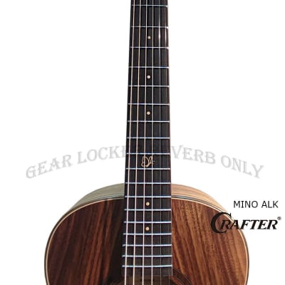 Crafter Mino ALK Solid acacia koa electronic acoustic guitar with armrest travel guitar image 9