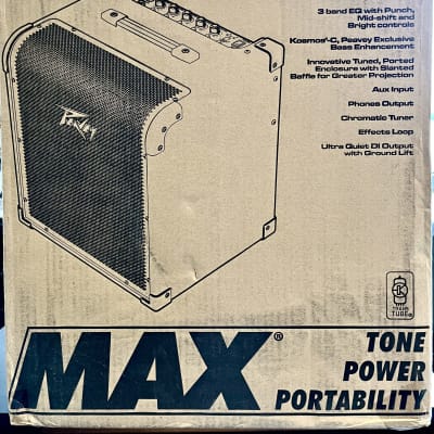 Peavey MAX 100 100-Watt 1x10" Bass Combo 2018 - Present - Gray / Black image 1