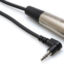 Hosa XVM-105M 5 Foot Microphone Cable, Right-angle 3.5 mm TRS to XLR3M