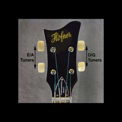 Hofner Replacement Tuner Key for the D and G Strings of a RH Hofner Contemporary (CT) Bass imagen 2