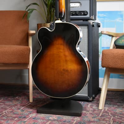 1983 Epiphone Japan Emperor (F) Antique Sunburst, w/OHSC, Matsumoku, Vintage Archtop, MIJ, Fret Nibs image 12