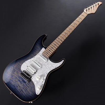 Suhr Guitars Core Line Series Standard Plus (Faded Trans Whale Blue Burst/Roasted Maple) #71503 image 2