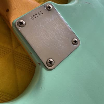 Fender Musicmaster with Rosewood Fretboard 1962 Seafoam image 14