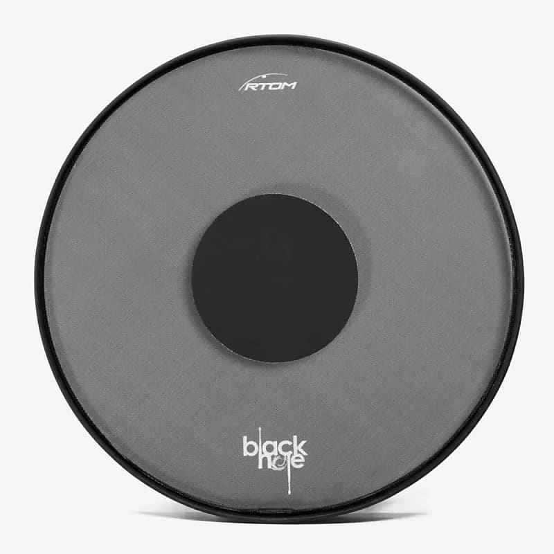 RTOM - BLKHOL20 - 20" Bass Drum Black Hole Practice Pad, Snap-on, Tuneable Mesh Head image 1
