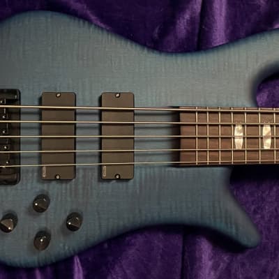 Spector Euro 5LX, Black and Blue Matte / Rosewood for sale