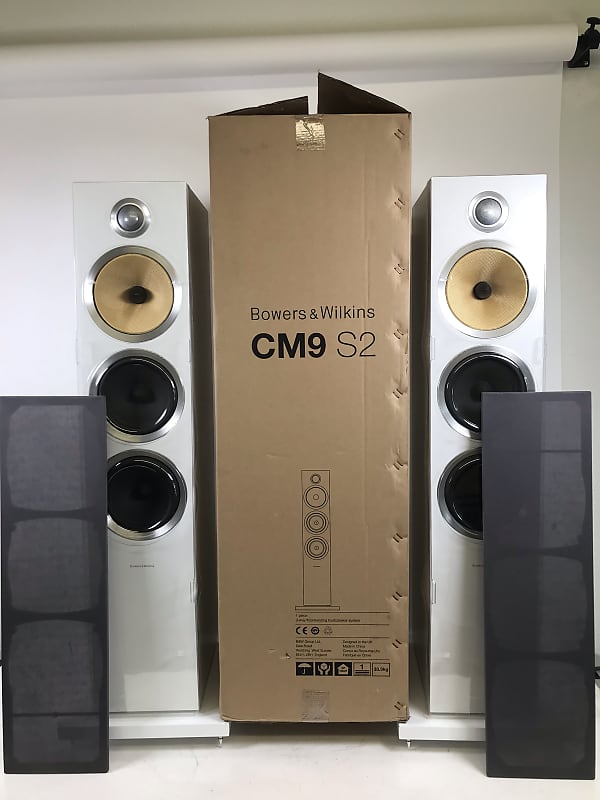 Bowers & Wilkins B&W CM9 S2 White Floorstanding Speakers
