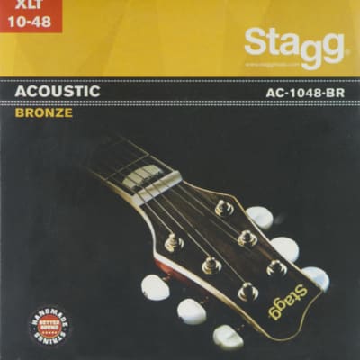 Stagg AC-1048-BR - Jeu de cordes bronze pour guitare acoustique for sale