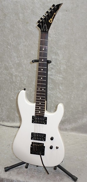 1984 USA Charvel San Dimas electric guitar in pearl white