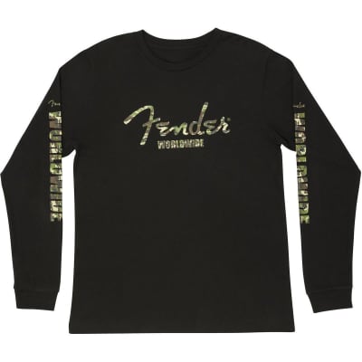 Fender Camo Logo Long Sleeve T-Shirt - Large