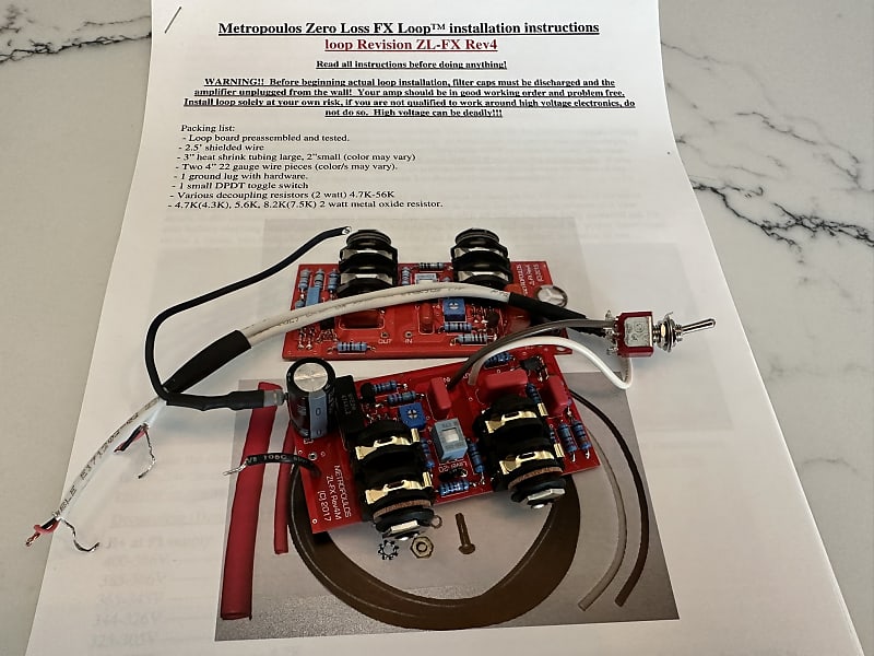 Metropoulos - Zero Loss FX Loop Kit (for 1959, 1987, 2203, | Reverb