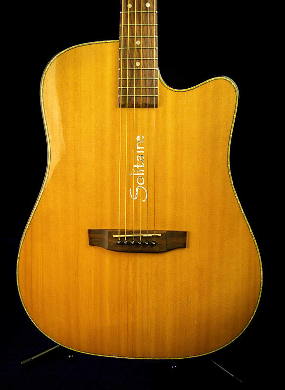 Boulder Creek Solitaire ECR1-N solid wood electric/acoustic guitar image 1