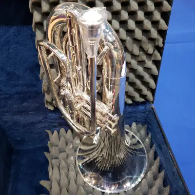 Kanstul Model 190 G Baritone Bugle - Silver Plated | Reverb