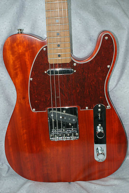 VZ Custom Guitars Paudauk Top Trans Orange T-Style image 1