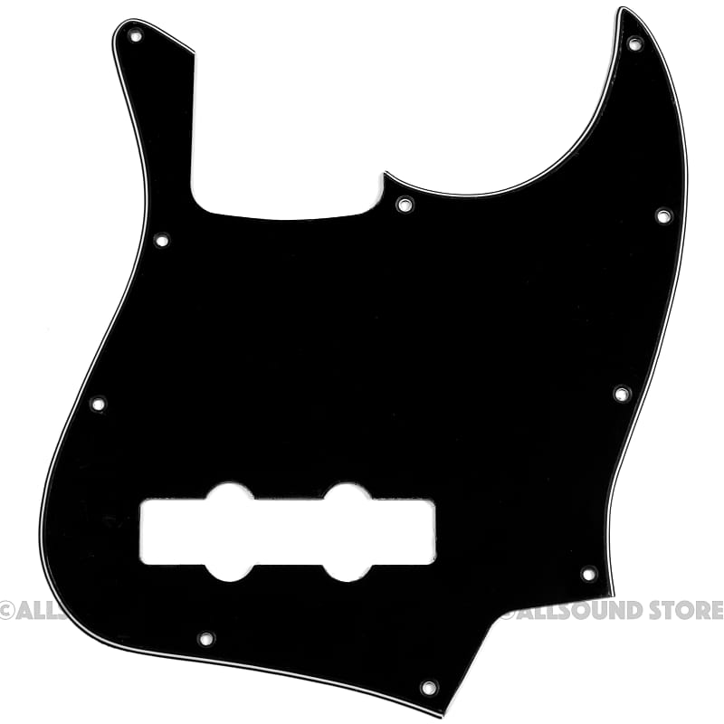 3Ply BLACK Pickguard for Fender® 4String Jazz Bass JB Reverb