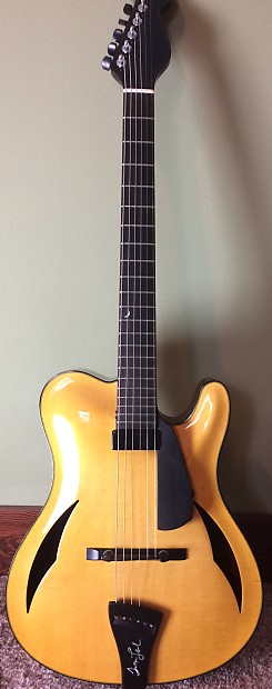 Timothy Bram  Tribute archtop (telecaster inspired)  2016 Blonde/butterscotch image 1