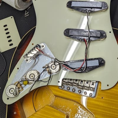 Used Fender MIJ Aerodyne Stratocaster - Flame Sunburst with Hard Case image 14