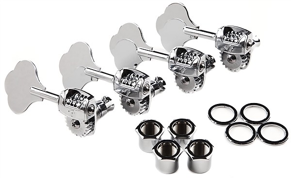 Fender 009-7336-049 American Deluxe Jazz/Precision Bass "F" Tuning Heads Left-Handed (4) image 1