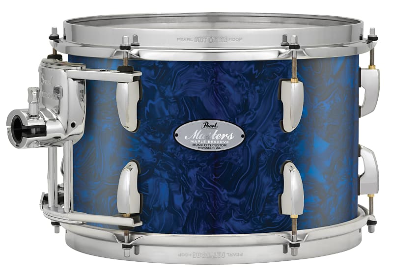 Pearl Music City Custom Masters Maple Reserve 26"x14" Bass Drum w/o BB3 Mount BLUE ABALONE MRV2614BX/C418 image 1
