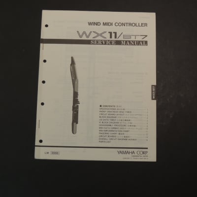 Yamaha WX11/BT7 Service Manual [Three Wave Music]