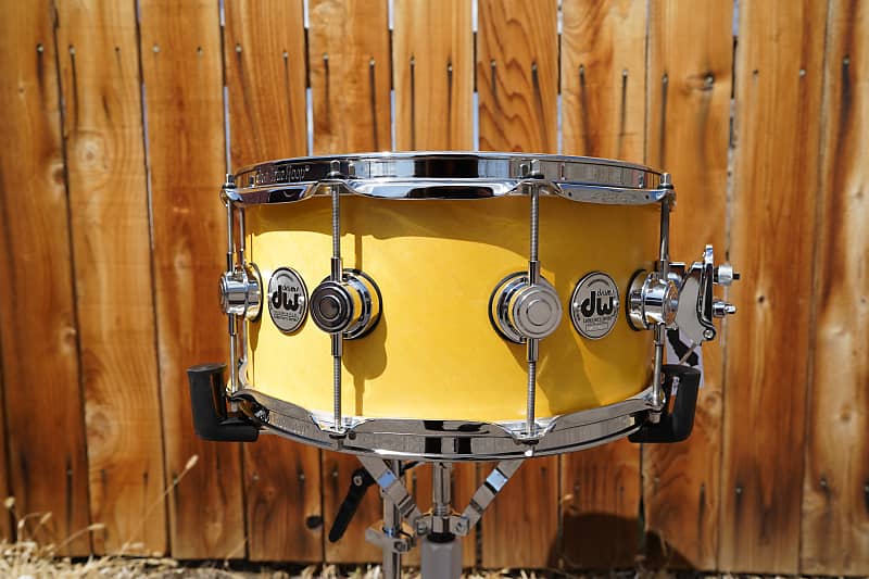 DW USA Collectors Series Light Amber Satin Oil 6.5" x 14" Pure Maple Snare Drum (2023) image 1