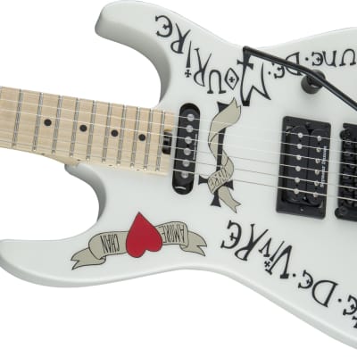 CHARVEL - Warren DeMartini USA Signature Frenchie  Maple Fingerboard  Snow White with Frenchie Graphic - 2865055876 image 7