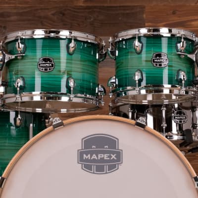 MAPEX ARMORY SPECIAL EDITION 7 PIECE DRUM KIT, EMERALD BURST image 14