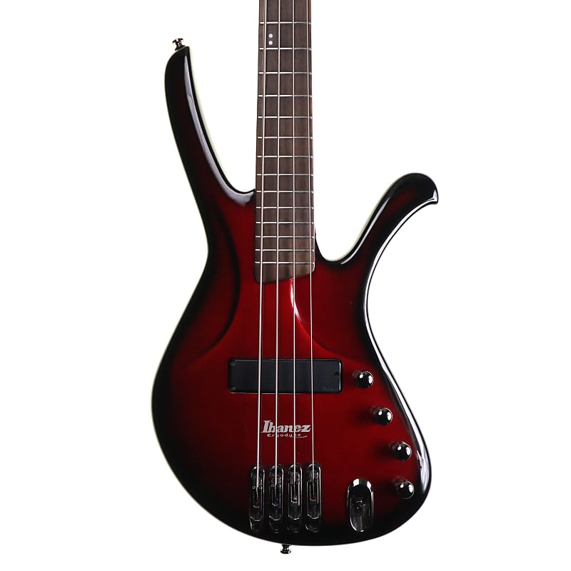 Ibanez Ergodyne EDA900 Crimson Burst Bass Guitar | Reverb