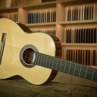 Mint! Sergio Valverde Castillo - Flamenco guitar / Classical guitar- Pau Ferro/Spruce 2017 - French Polish for sale