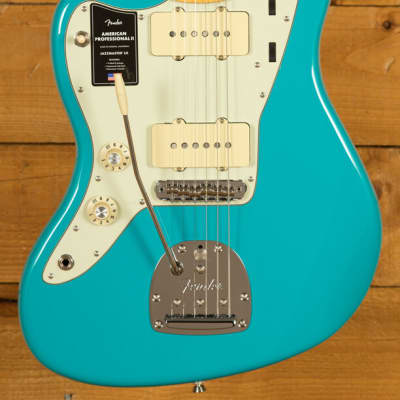 Fender American Professional II Jazzmaster | Maple - Miami Blue - Left-Handed image 1