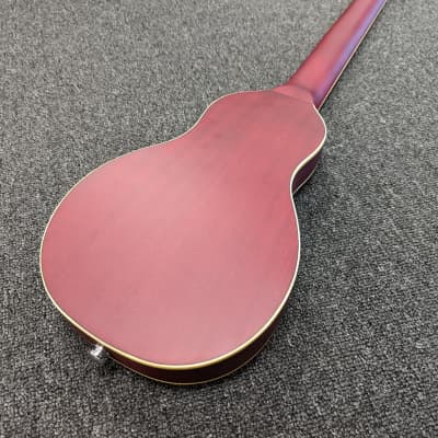 Washburn RO10STRK-A-U Rover Steel String Travel Acoustic Guitar w/ Gig Bag 2021 Trans Red image 6