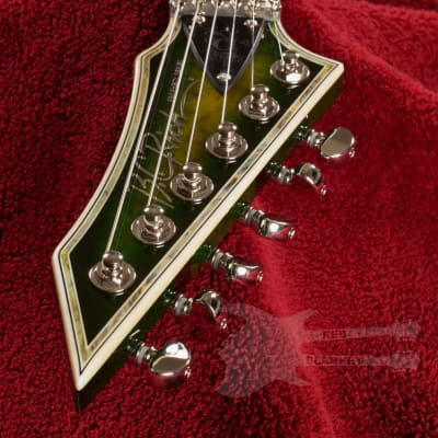 B.C. Rich Shredzilla Z6 Prophecy Exotic Archtop with Floyd Rose Left Handed Reptile Eye image 7