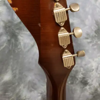 Video Demo 1964 Kay Model K5930 Bass Guitar Fretless Pancake Case Pickup Pro SEtup Hard Case image 11