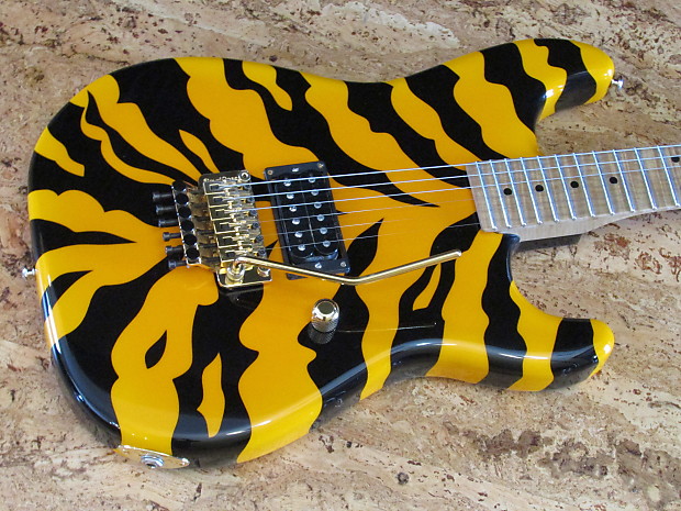 Wayne Charvel Rock Legend Bengal Tiger Flame Maple Neck SD