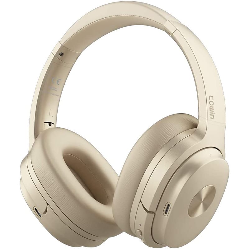 Cowin SE7 Max Active Noise Cancelling Wireless Bluetooth Headphones, Gold image 1