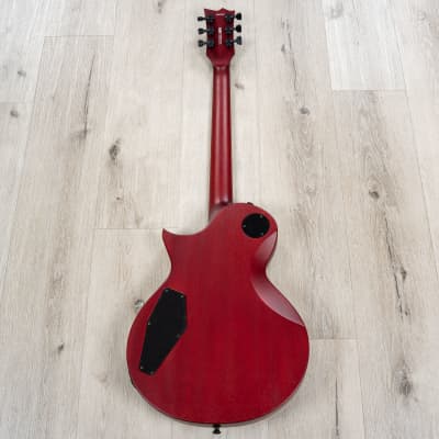 ESP USA Eclipse Semi-Hollow Guitar, Ebony Fretboard, EMG 57 / 66, Black Cherry image 6